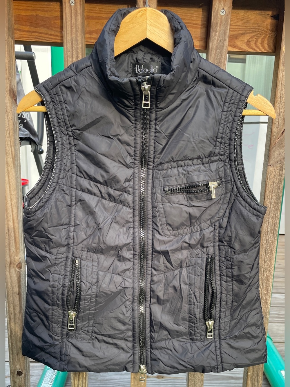 Rafaela Puffer Jacket in Black Size Small